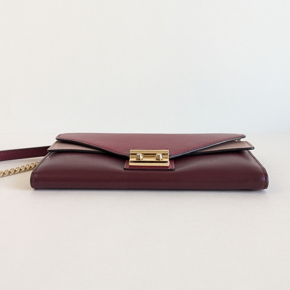 Michael Kors Sloan Convertible Color-Block Leather Chain Crossbody Wallet - Picture 7 of 15